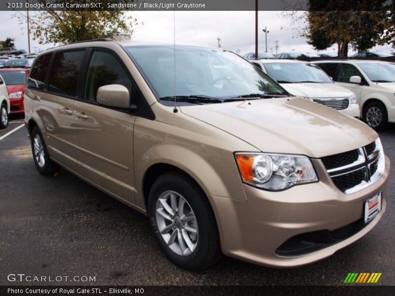 Sandstone / Black/Light Graystone 2013 Dodge Grand Caravan SXT