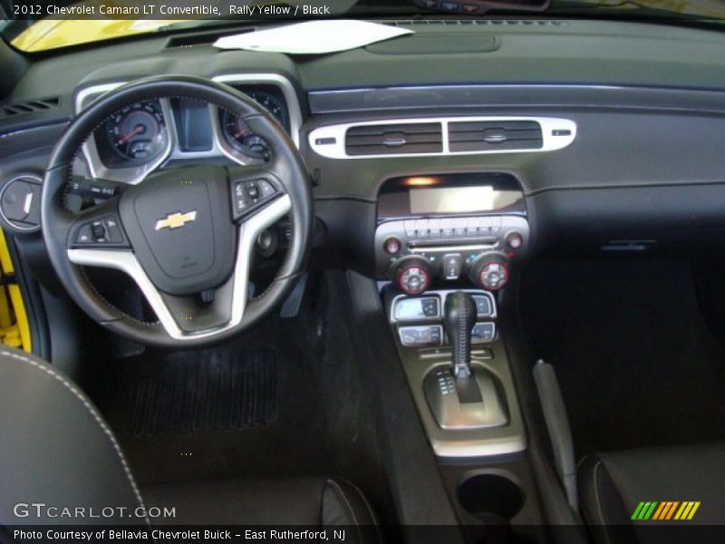 Rally Yellow / Black 2012 Chevrolet Camaro LT Convertible