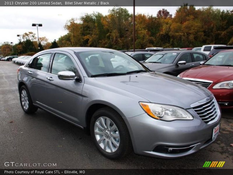 Billet Silver Metallic / Black 2013 Chrysler 200 Limited Sedan