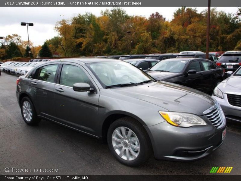 Tungsten Metallic / Black/Light Frost Beige 2013 Chrysler 200 Touring Sedan