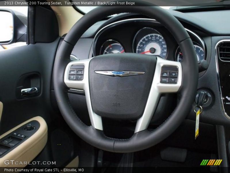 Tungsten Metallic / Black/Light Frost Beige 2013 Chrysler 200 Touring Sedan