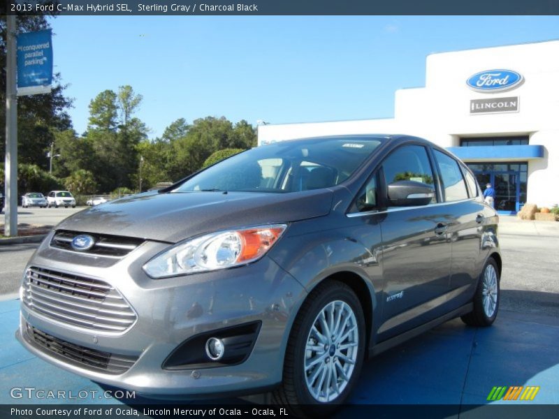 Sterling Gray / Charcoal Black 2013 Ford C-Max Hybrid SEL