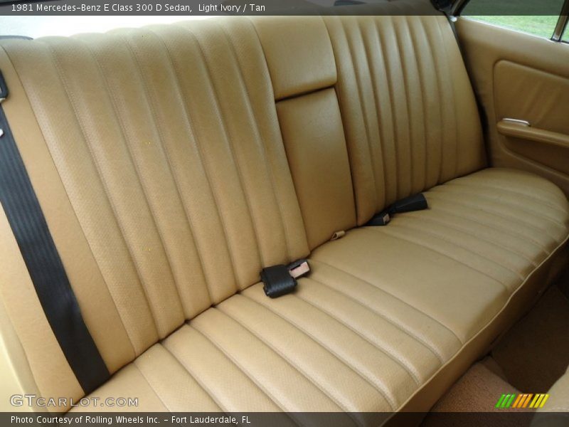 Rear Seat of 1981 E Class 300 D Sedan