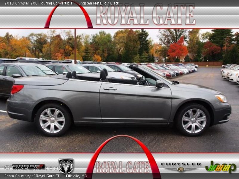 Tungsten Metallic / Black 2013 Chrysler 200 Touring Convertible