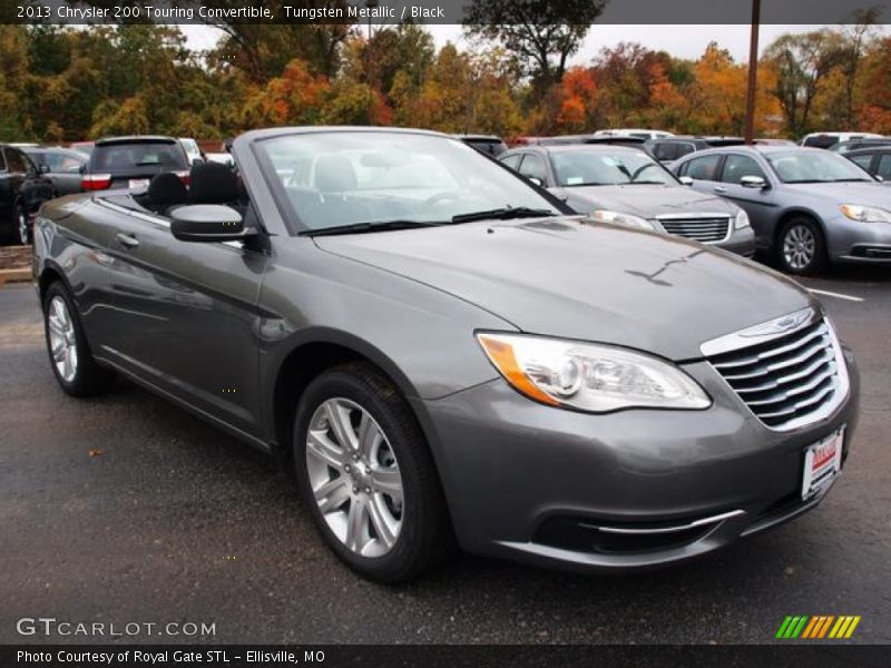 Tungsten Metallic / Black 2013 Chrysler 200 Touring Convertible