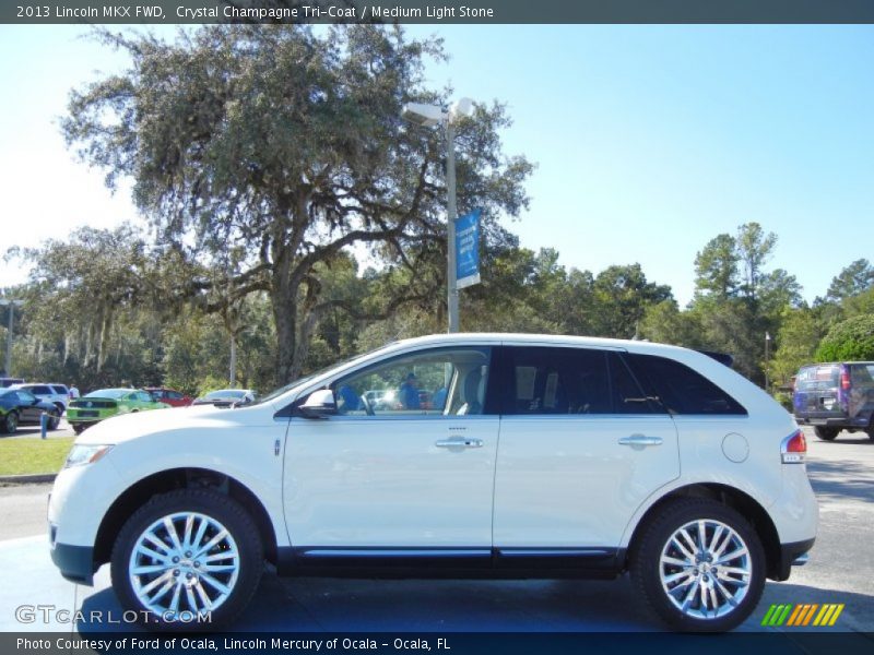 Crystal Champagne Tri-Coat / Medium Light Stone 2013 Lincoln MKX FWD