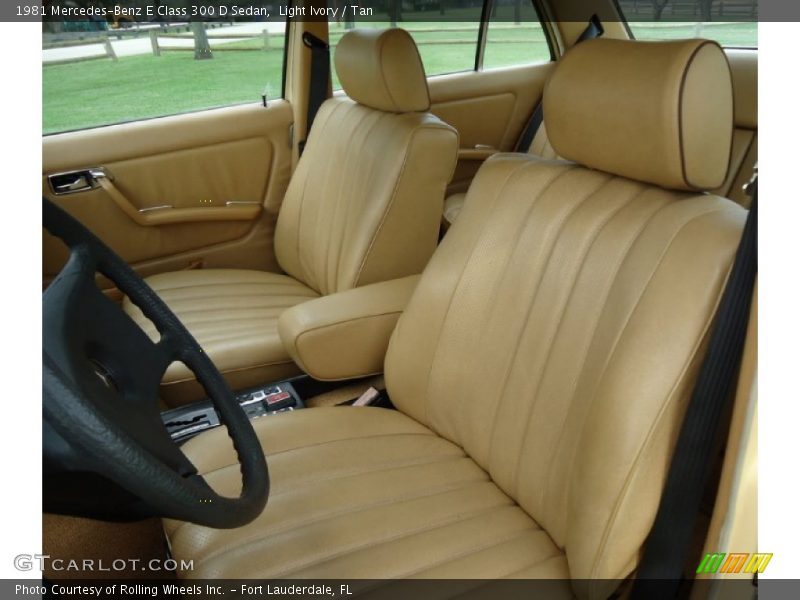 Front Seat of 1981 E Class 300 D Sedan