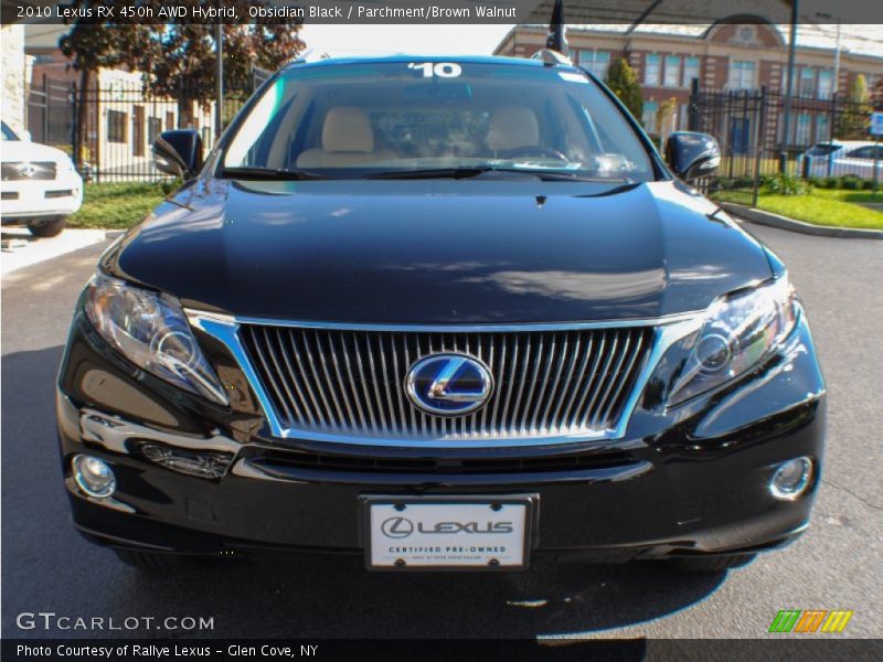 Obsidian Black / Parchment/Brown Walnut 2010 Lexus RX 450h AWD Hybrid