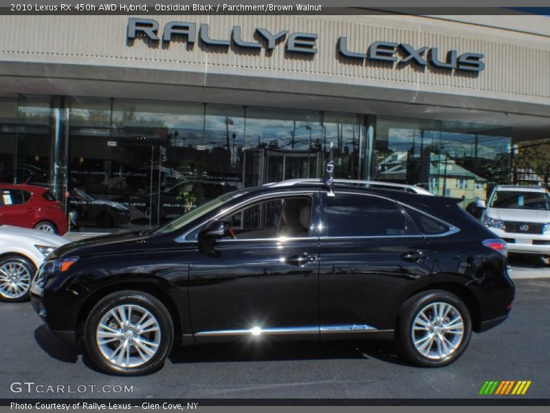 Obsidian Black / Parchment/Brown Walnut 2010 Lexus RX 450h AWD Hybrid