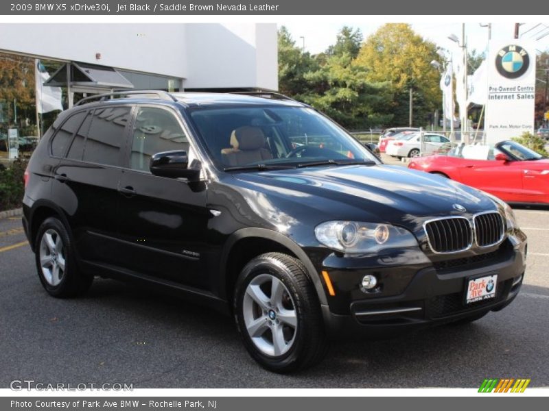 Jet Black / Saddle Brown Nevada Leather 2009 BMW X5 xDrive30i