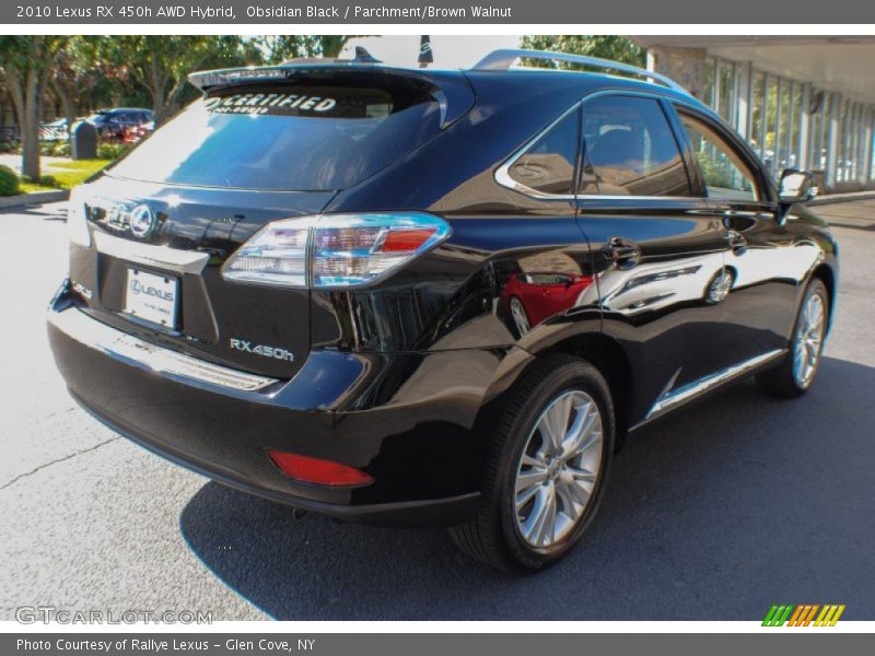 Obsidian Black / Parchment/Brown Walnut 2010 Lexus RX 450h AWD Hybrid