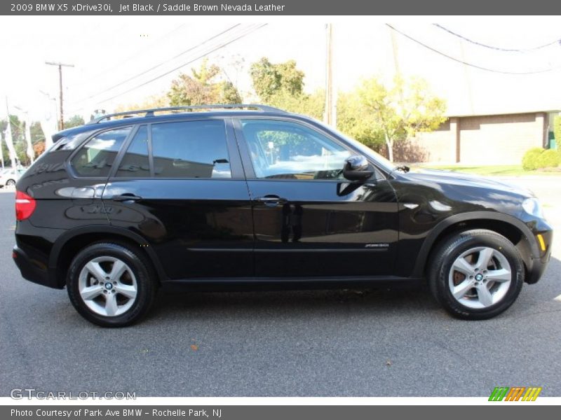 Jet Black / Saddle Brown Nevada Leather 2009 BMW X5 xDrive30i