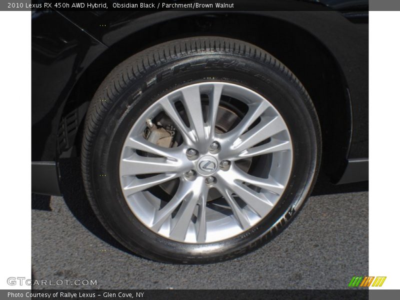 Obsidian Black / Parchment/Brown Walnut 2010 Lexus RX 450h AWD Hybrid