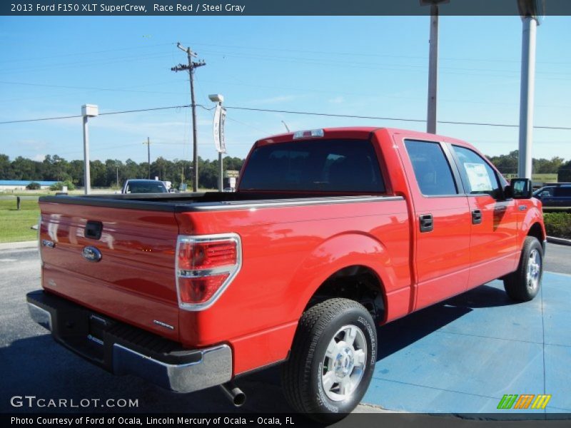 Race Red / Steel Gray 2013 Ford F150 XLT SuperCrew