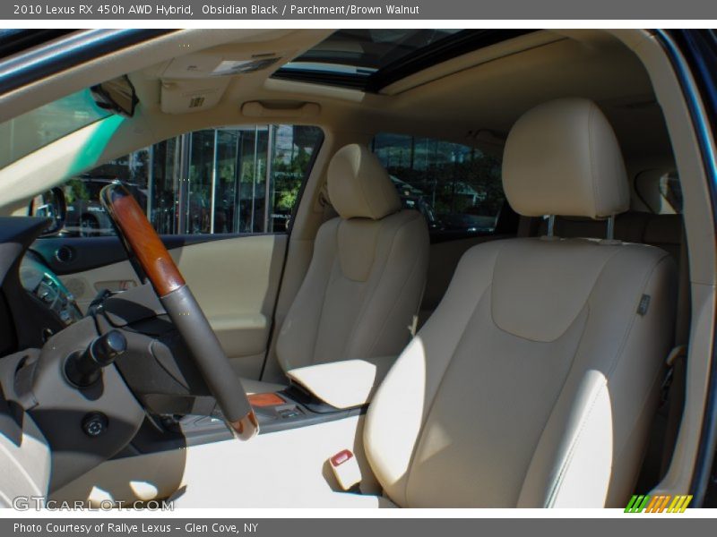 Obsidian Black / Parchment/Brown Walnut 2010 Lexus RX 450h AWD Hybrid