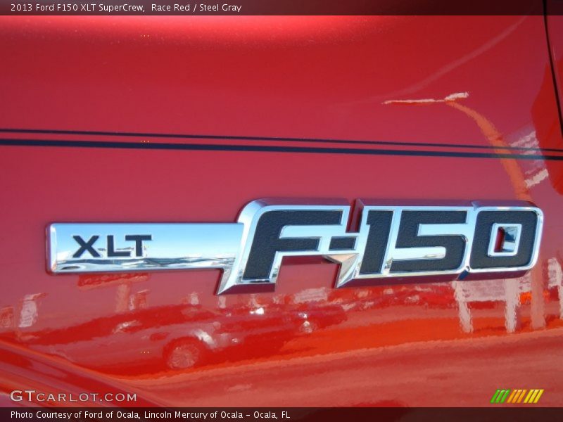 Race Red / Steel Gray 2013 Ford F150 XLT SuperCrew