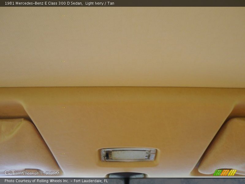 Light Ivory / Tan 1981 Mercedes-Benz E Class 300 D Sedan