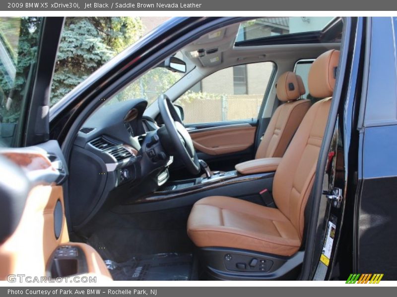 Jet Black / Saddle Brown Nevada Leather 2009 BMW X5 xDrive30i