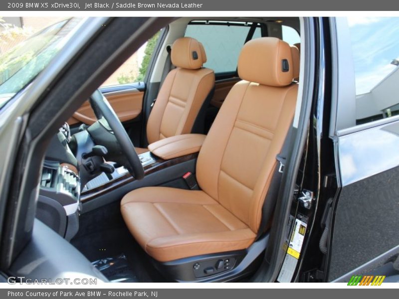 Jet Black / Saddle Brown Nevada Leather 2009 BMW X5 xDrive30i