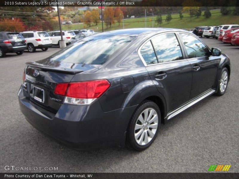 Graphite Gray Metallic / Off Black 2010 Subaru Legacy 2.5i Limited Sedan