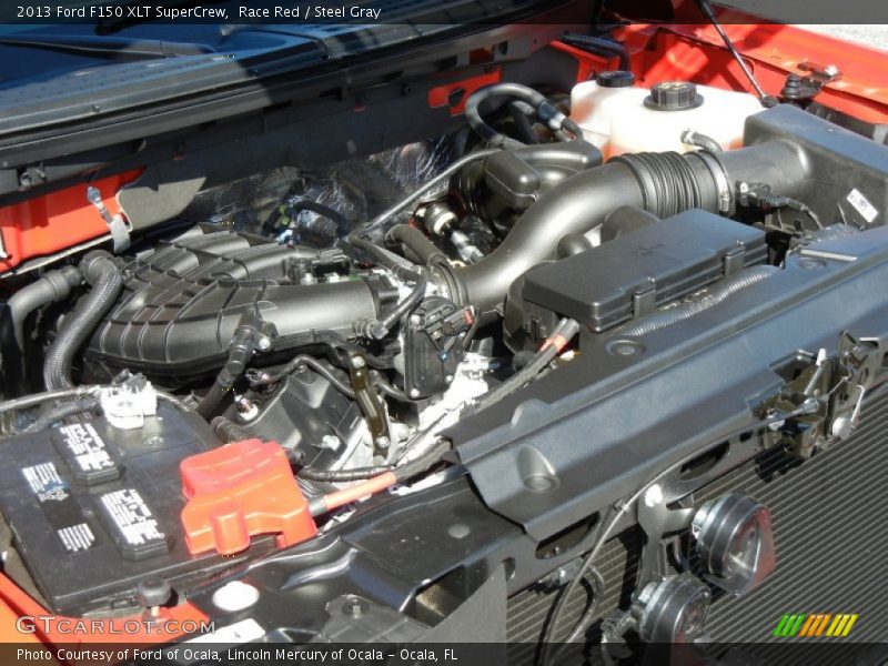 Race Red / Steel Gray 2013 Ford F150 XLT SuperCrew