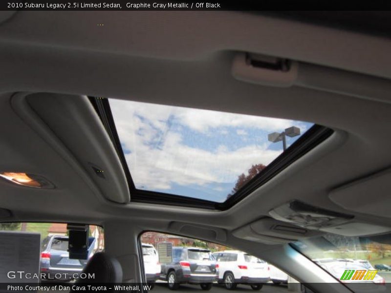 Graphite Gray Metallic / Off Black 2010 Subaru Legacy 2.5i Limited Sedan