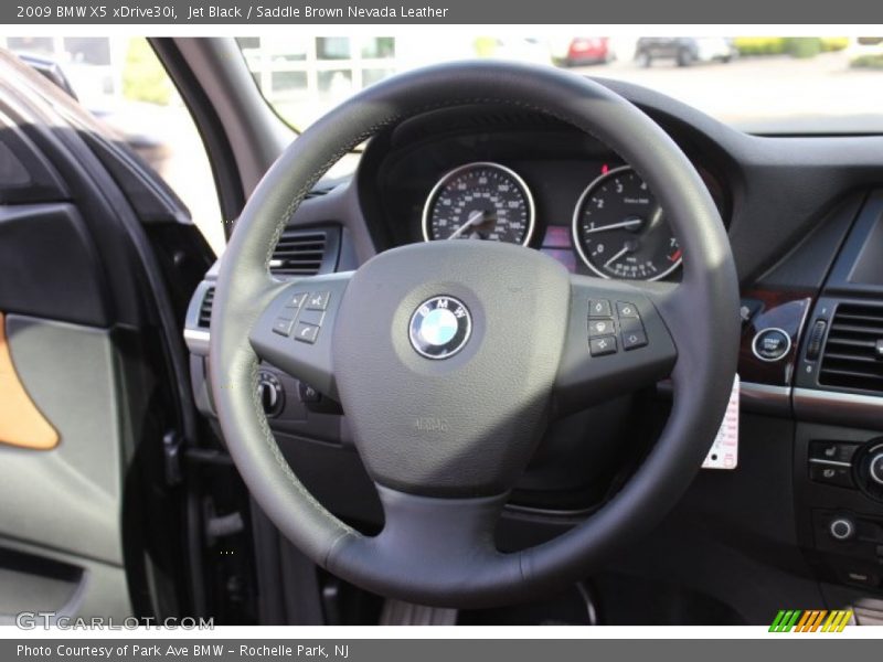 Jet Black / Saddle Brown Nevada Leather 2009 BMW X5 xDrive30i