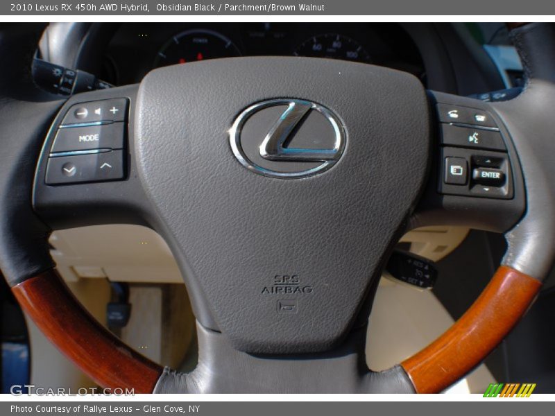 Obsidian Black / Parchment/Brown Walnut 2010 Lexus RX 450h AWD Hybrid