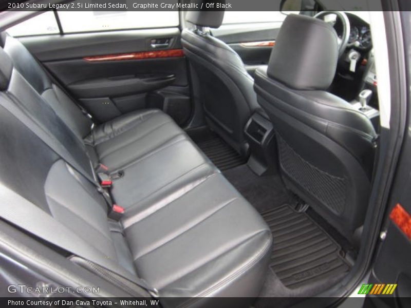 Rear Seat of 2010 Legacy 2.5i Limited Sedan