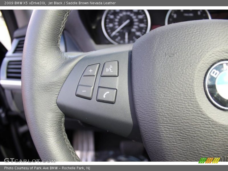 Jet Black / Saddle Brown Nevada Leather 2009 BMW X5 xDrive30i