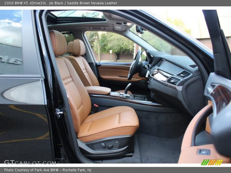 Jet Black / Saddle Brown Nevada Leather 2009 BMW X5 xDrive30i