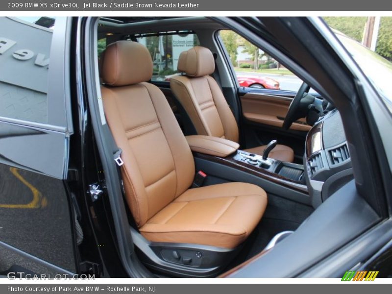 Jet Black / Saddle Brown Nevada Leather 2009 BMW X5 xDrive30i