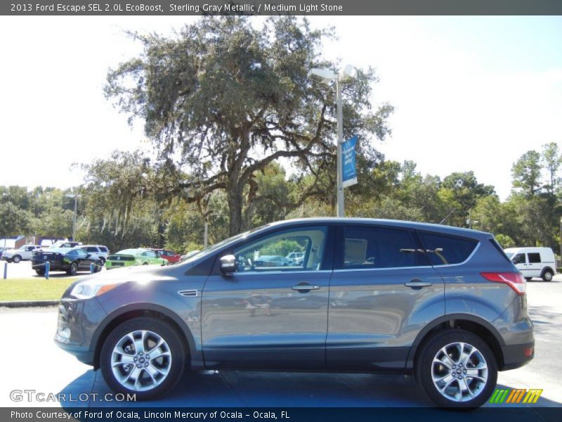 Sterling Gray Metallic / Medium Light Stone 2013 Ford Escape SEL 2.0L EcoBoost