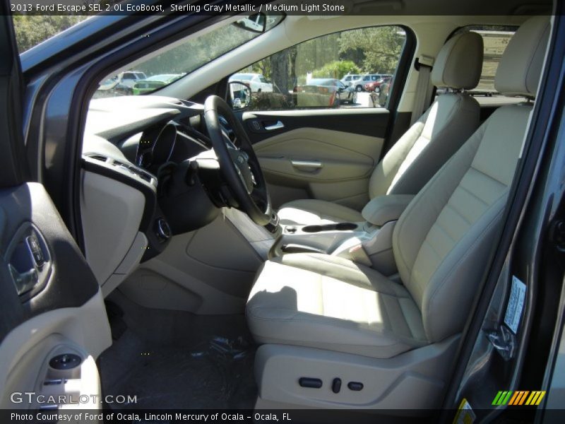 Sterling Gray Metallic / Medium Light Stone 2013 Ford Escape SEL 2.0L EcoBoost
