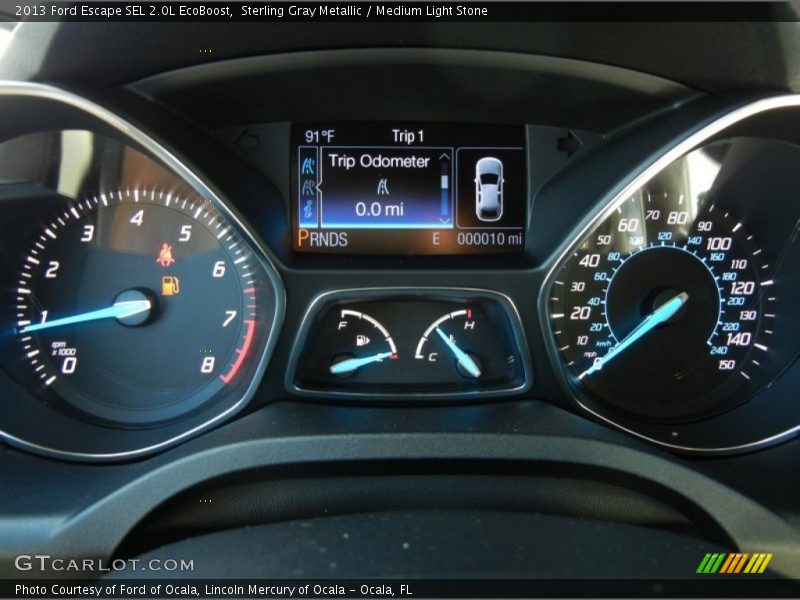 Sterling Gray Metallic / Medium Light Stone 2013 Ford Escape SEL 2.0L EcoBoost