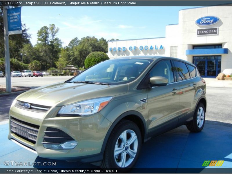 Ginger Ale Metallic / Medium Light Stone 2013 Ford Escape SE 1.6L EcoBoost