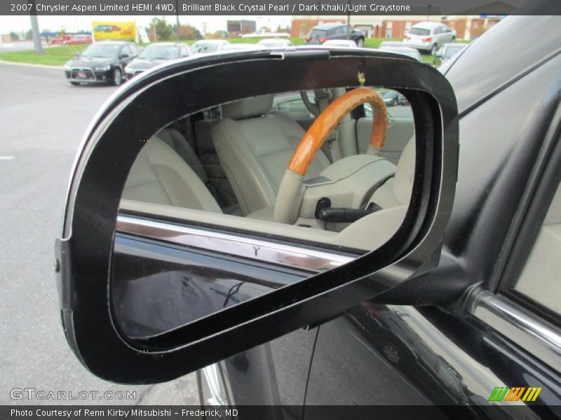 Brilliant Black Crystal Pearl / Dark Khaki/Light Graystone 2007 Chrysler Aspen Limited HEMI 4WD