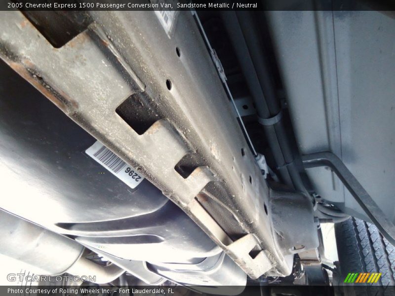 Undercarriage of 2005 Express 1500 Passenger Conversion Van