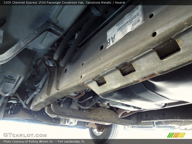 Undercarriage of 2005 Express 1500 Passenger Conversion Van