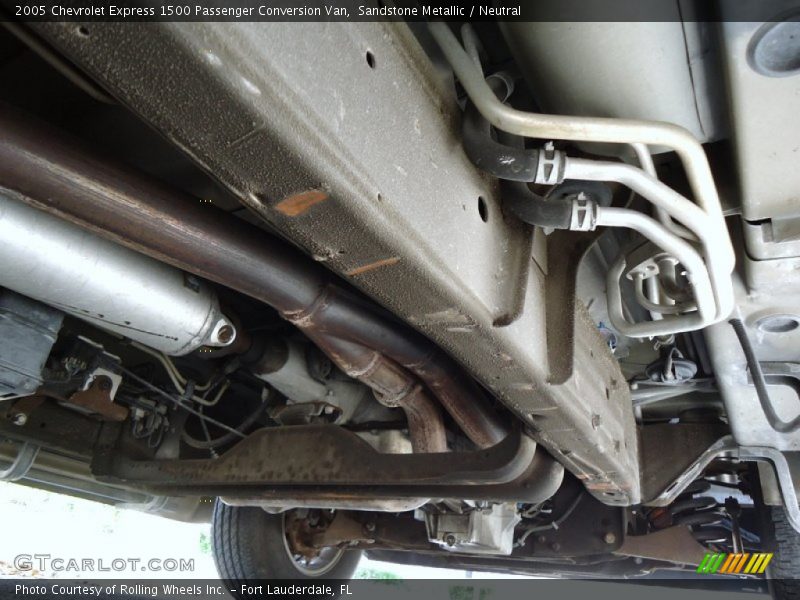 Undercarriage of 2005 Express 1500 Passenger Conversion Van