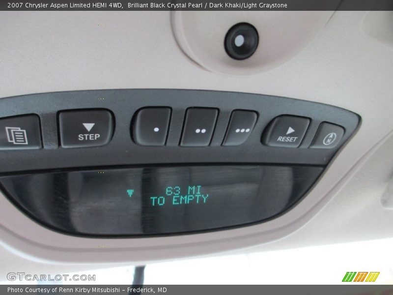 Brilliant Black Crystal Pearl / Dark Khaki/Light Graystone 2007 Chrysler Aspen Limited HEMI 4WD
