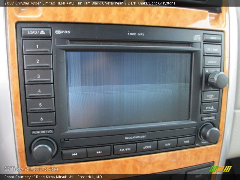 Brilliant Black Crystal Pearl / Dark Khaki/Light Graystone 2007 Chrysler Aspen Limited HEMI 4WD