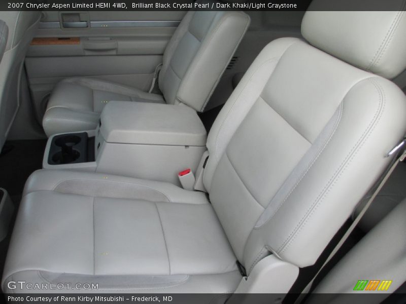 Brilliant Black Crystal Pearl / Dark Khaki/Light Graystone 2007 Chrysler Aspen Limited HEMI 4WD