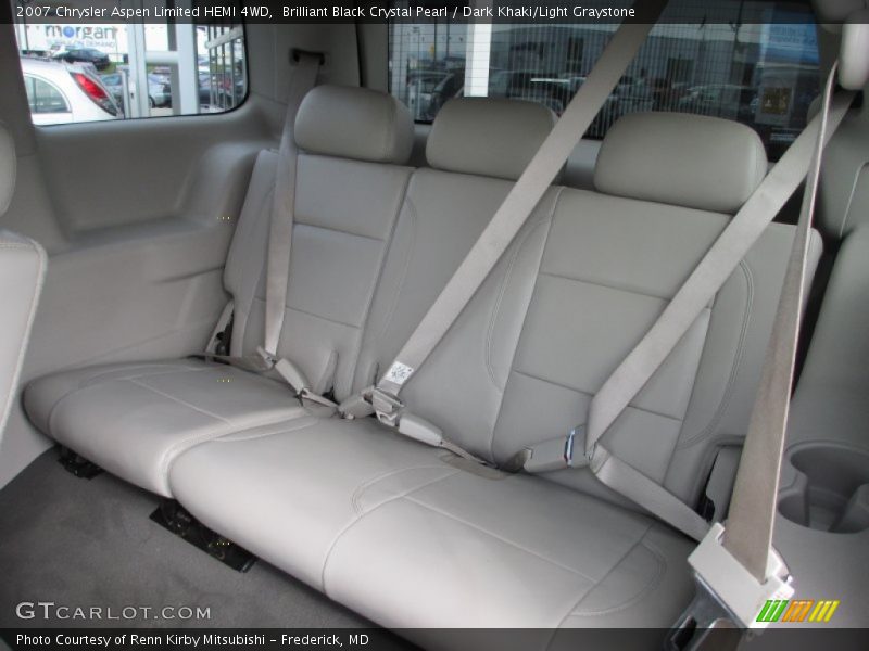 Brilliant Black Crystal Pearl / Dark Khaki/Light Graystone 2007 Chrysler Aspen Limited HEMI 4WD