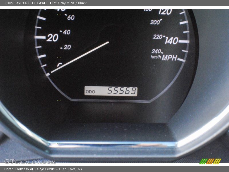 Flint Gray Mica / Black 2005 Lexus RX 330 AWD