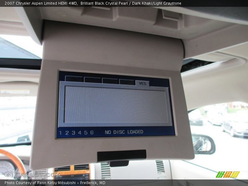 Brilliant Black Crystal Pearl / Dark Khaki/Light Graystone 2007 Chrysler Aspen Limited HEMI 4WD