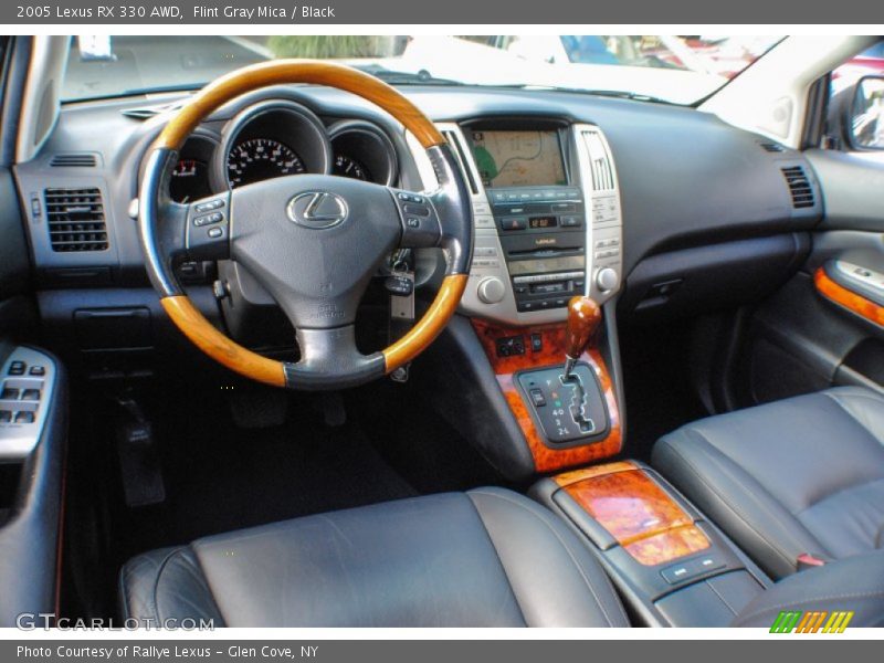 Flint Gray Mica / Black 2005 Lexus RX 330 AWD