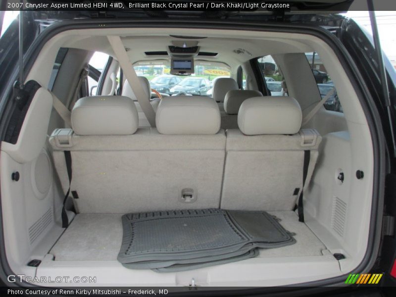 Brilliant Black Crystal Pearl / Dark Khaki/Light Graystone 2007 Chrysler Aspen Limited HEMI 4WD