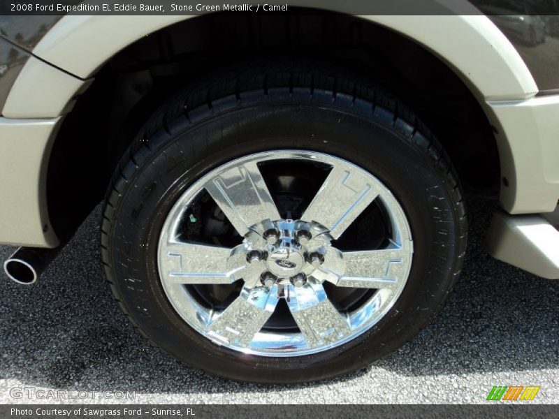 Stone Green Metallic / Camel 2008 Ford Expedition EL Eddie Bauer