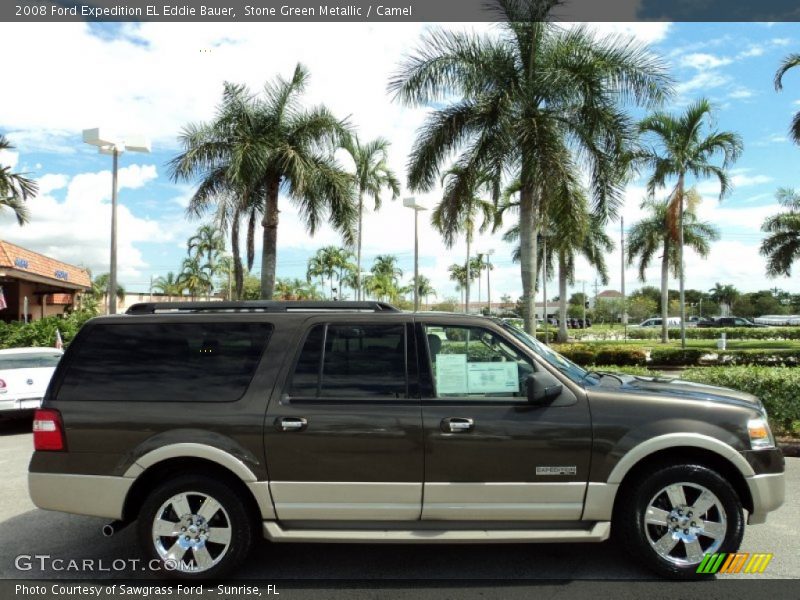 Stone Green Metallic / Camel 2008 Ford Expedition EL Eddie Bauer